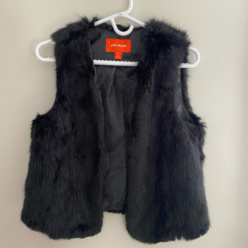 Faux fur vest